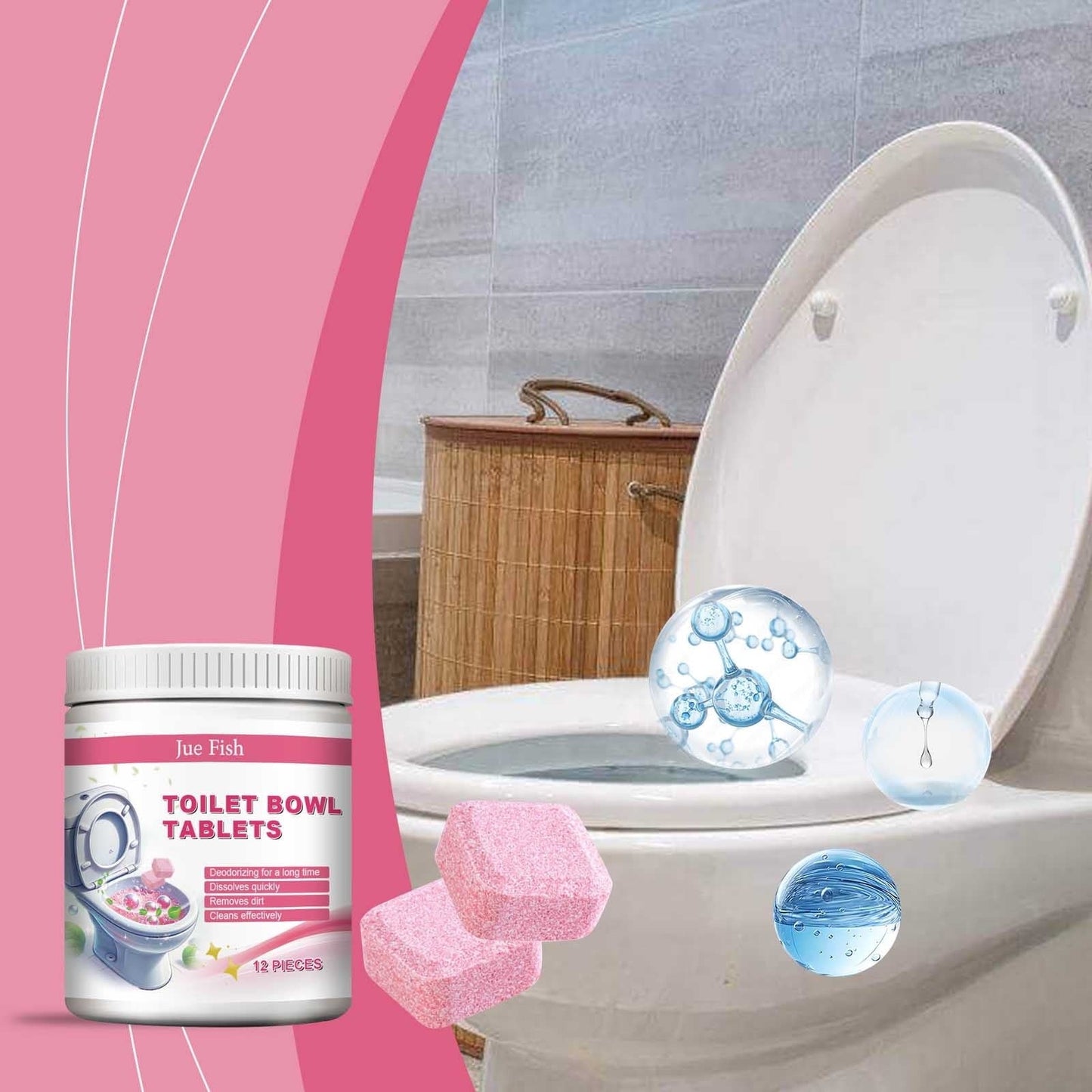 Jue - Fish Toilet Bowl Tablets - Zambeel