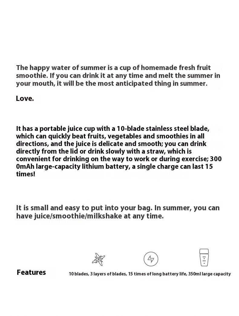 Juice Cup Portable Juicer Multi - function Electric Fruit Juicer - Zambeel