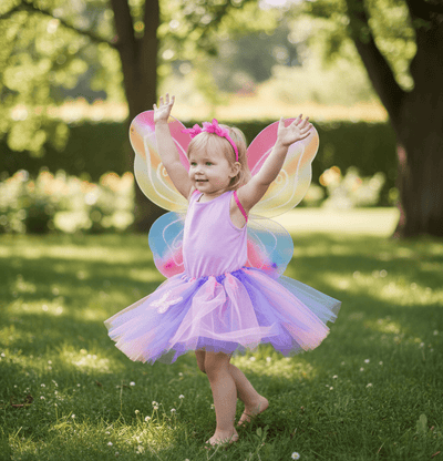 Kids Rainbow Fairy Wings Costume - Zambeel