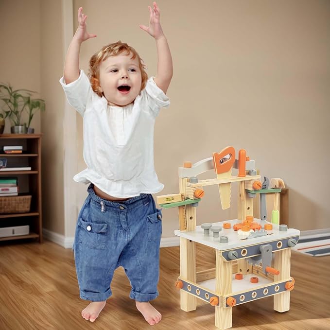 Kids Wooden Tool Workbench © - Zambeel