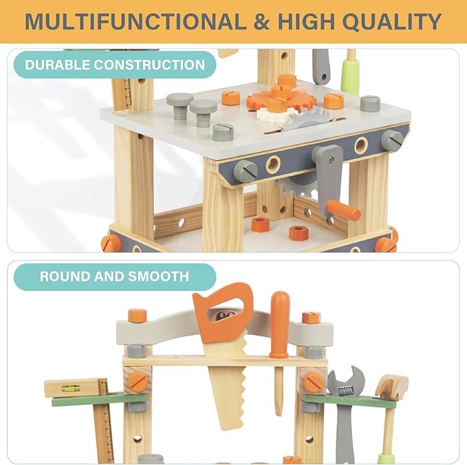 Kids Wooden Tool Workbench © - Zambeel