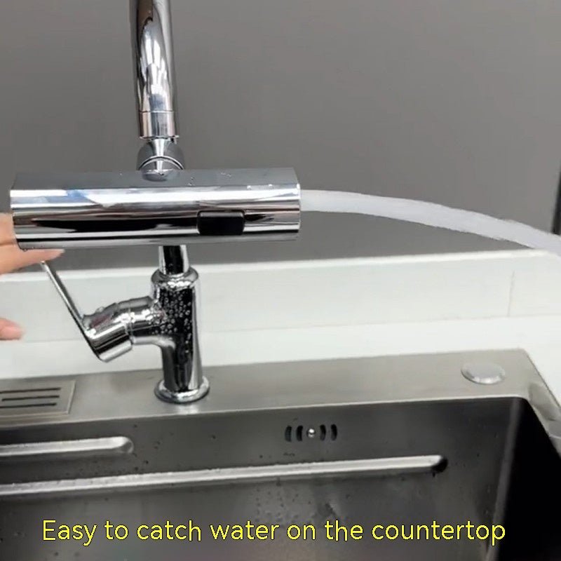 Kitchen Faucet Waterfall Outlet Splash Proof Universal Rotating Bubbler Multifunctional Water Nozzle Extension Kitchen Gadgets - Zambeel