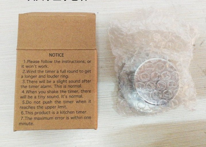 Kitchen Stainless Steel Mechanical Timer Alarm Clock Reminder - Zambeel