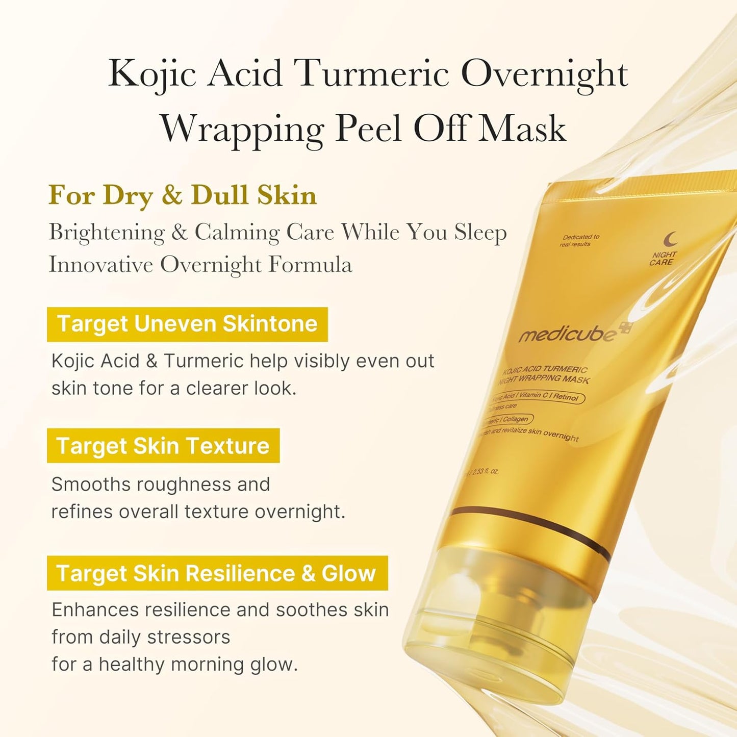 Kojic Acid Turmeric Night Wrapping Mask - Zambeel