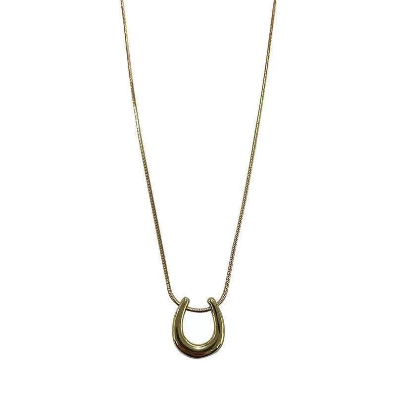 Korean U - shaped Washable Temperament Wild Alloy Necklace - Zambeel