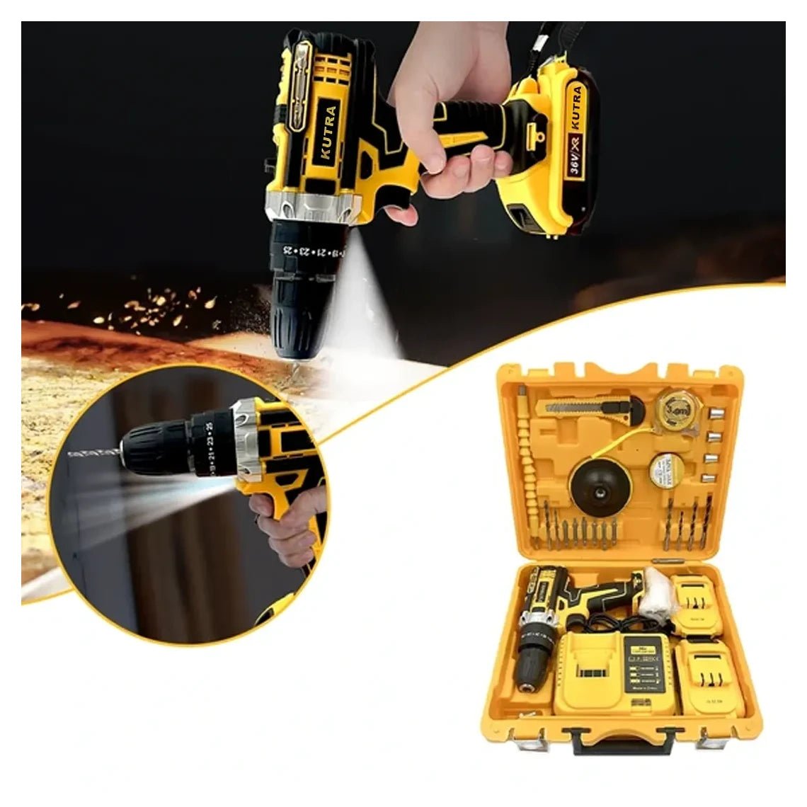 KUTRA - 48V Brushless Cordless Drill - Zambeel