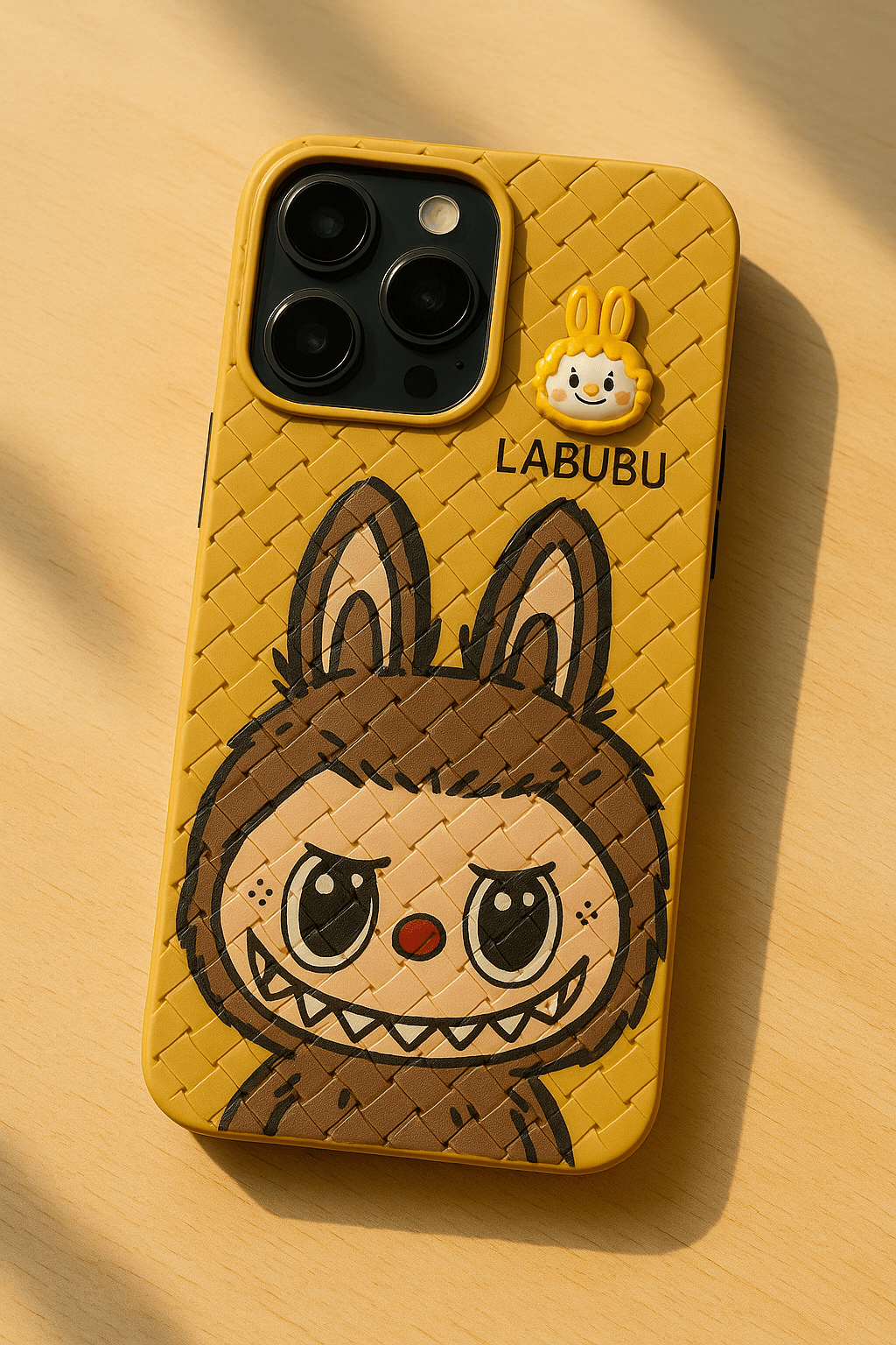 Labubu - 3D Bunny Woven‑Texture Protective iPhone Case - Zambeel