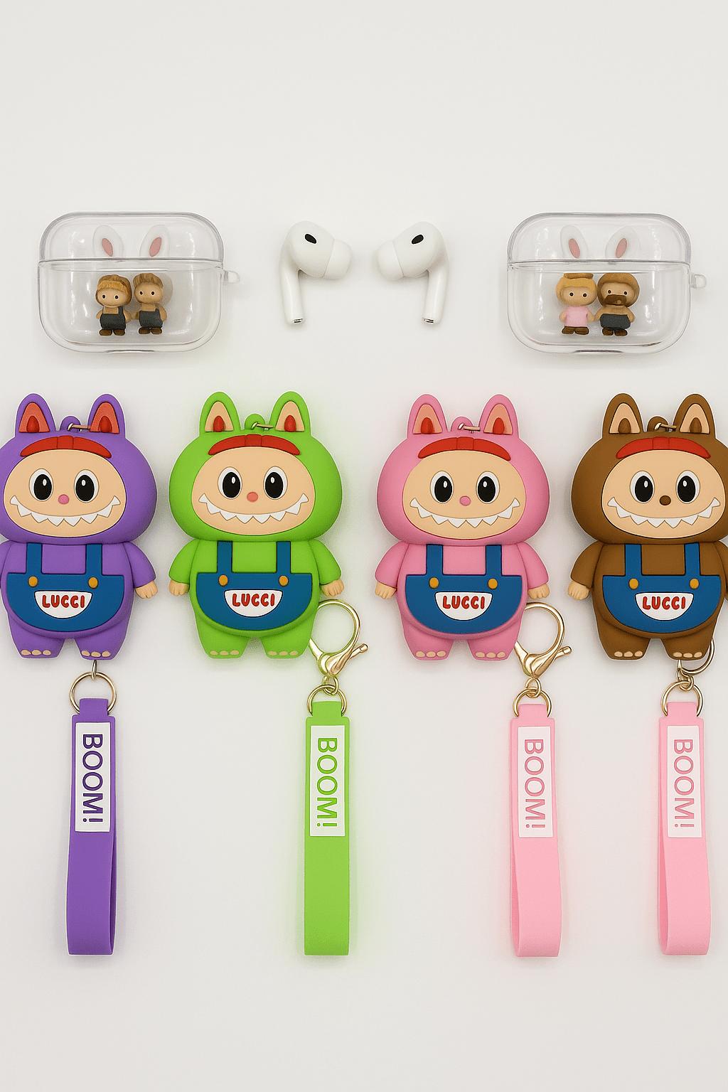 Labubu - AirPods Case with Keychain Strap - Zambeel