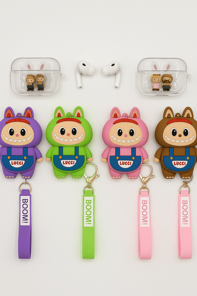 Labubu - AirPods Case with Keychain Strap - Zambeel