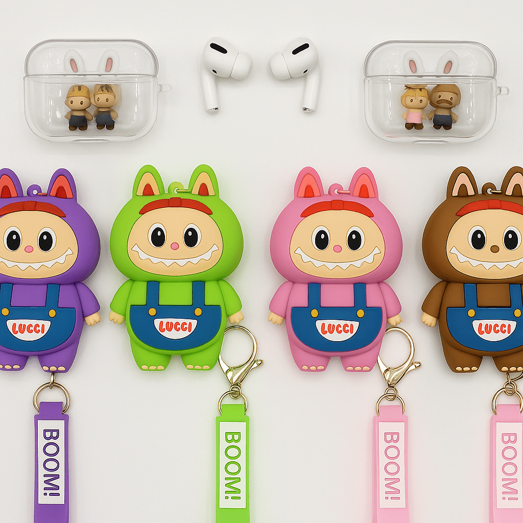 Labubu - AirPods Case with Keychain Strap - Zambeel