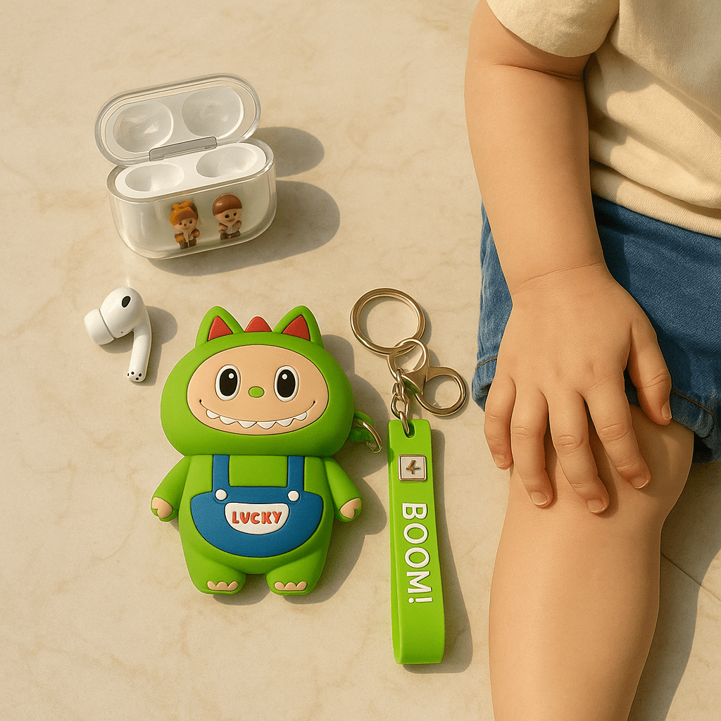 Labubu - AirPods Case with Keychain Strap - Zambeel