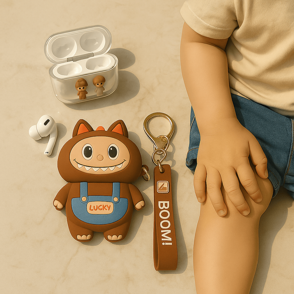 Labubu - AirPods Case with Keychain Strap - Zambeel