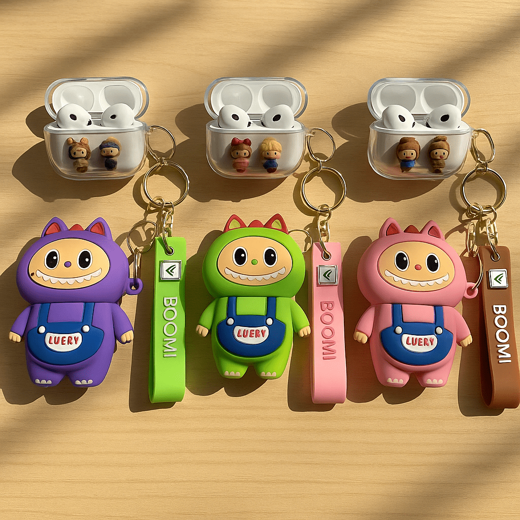 Labubu - AirPods Case with Keychain Strap - Zambeel