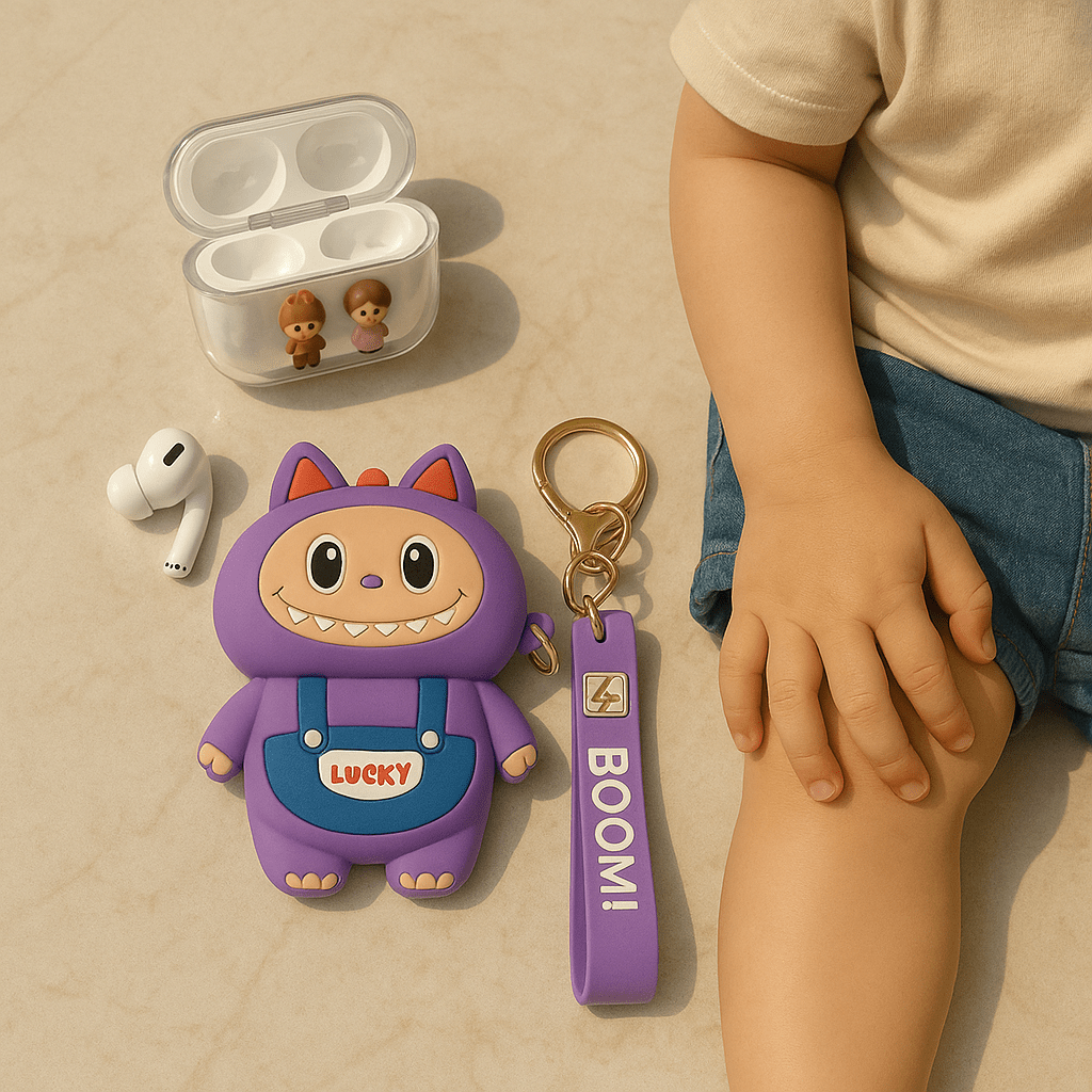 Labubu - AirPods Case with Keychain Strap - Zambeel