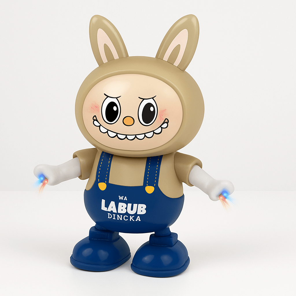 Labubu Dancing  - Electric 3D Light & Music Recording Toy - Zambeel