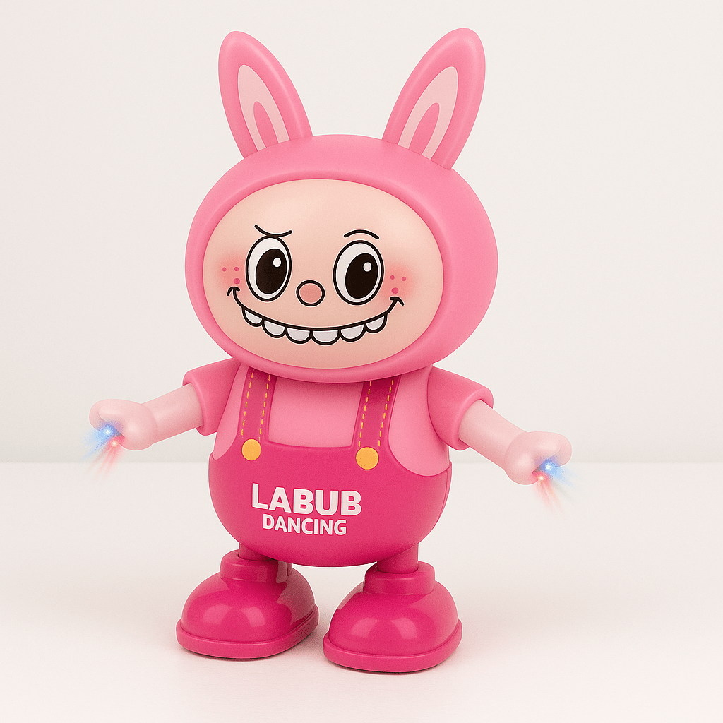 Labubu Dancing  - Electric 3D Light & Music Recording Toy - Zambeel