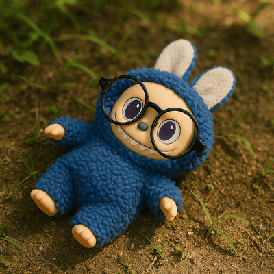 Labubu - Furry Bunny‑Monster with Removable Glasses - Zambeel