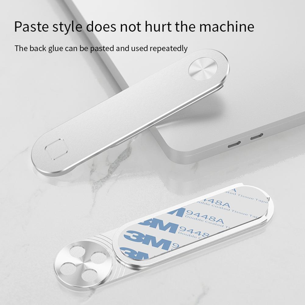 Laptop Phone Holder, Adjustable Laptop Side Mount Clip, Magnetic Laptop Monitor Mount, Computer Laptop Cellphone Stand Foldable Aluminum Expansion Bracket Tablet Clip For Dual Screen - Zambeel