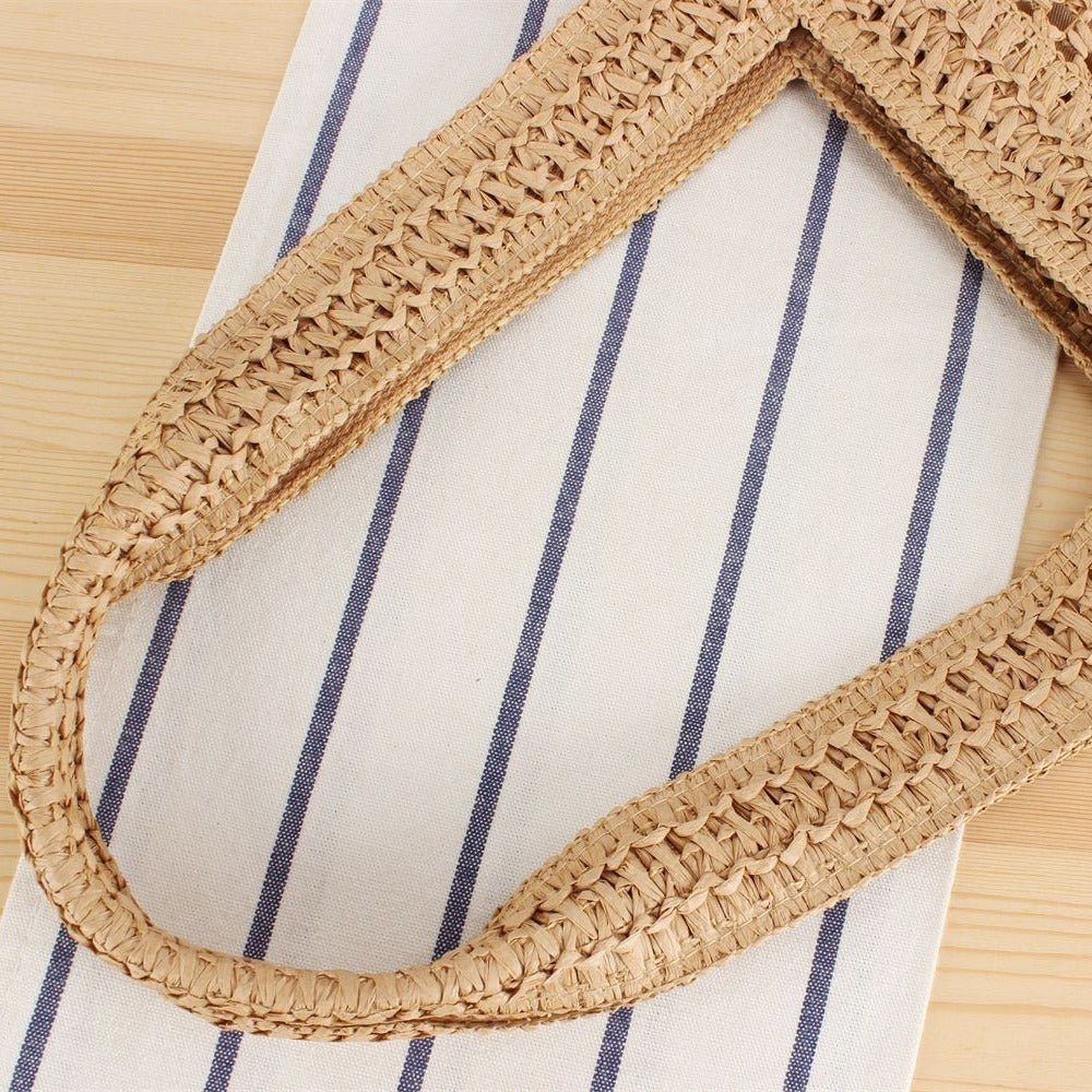 Large Capacity Business Commute Shoulder Minority All - match Straw Bag - Zambeel