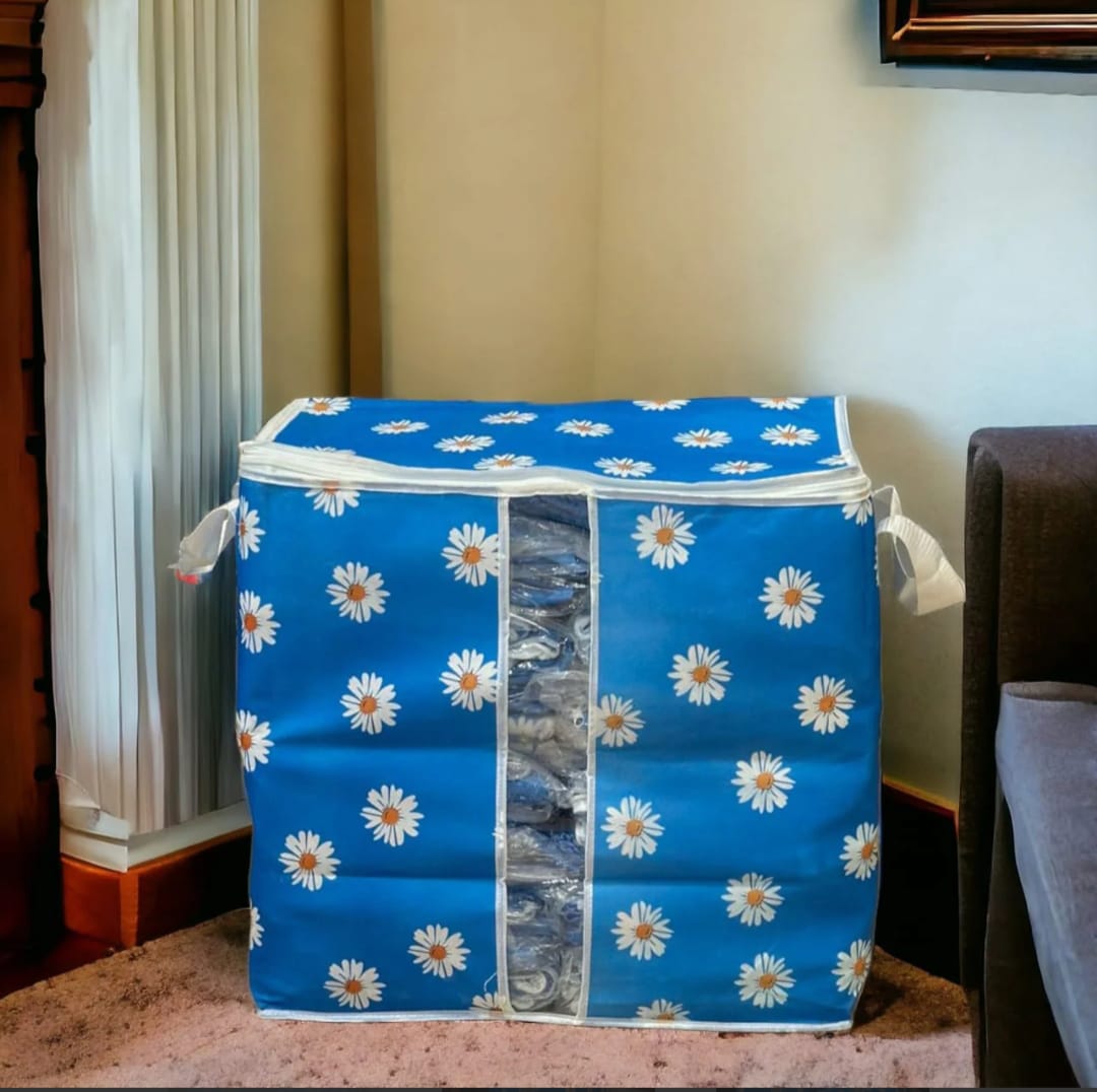 Large Capacity Daisy Print Storage Bags - Zambeel