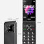 Large Screen Double Screen Flip Button Elderly Mobile Phone - Zambeel