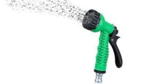 Latex Natural Telescopic Water Hose High Pressure Car Wash Water Gun Watering Flower Watering Vegetable Hose Summer - Zambeel