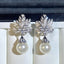 Leaf - shaped Earring Female Pearl Design - Zambeel