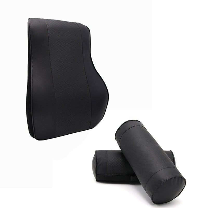 Leather Cylindrical Car Seat Pillow - Zambeel