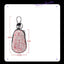 Leather Gourd Rhinestone Female Car Key Cover - Zambeel
