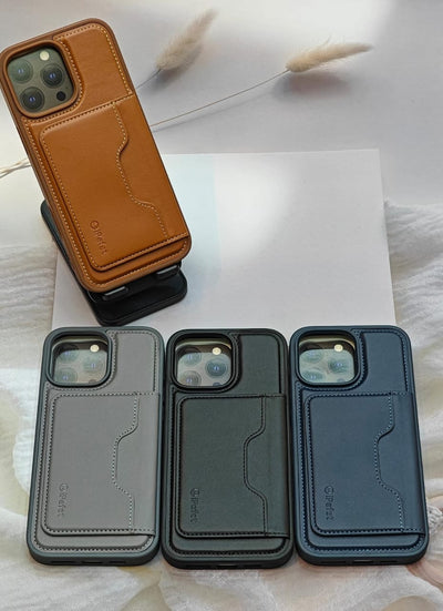 Leather Style Wallet Case iPhone - Zambeel