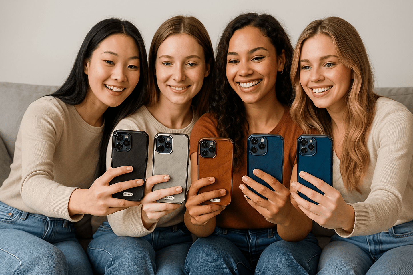 Leather - Texture Protective iPhone Case - Zambeel