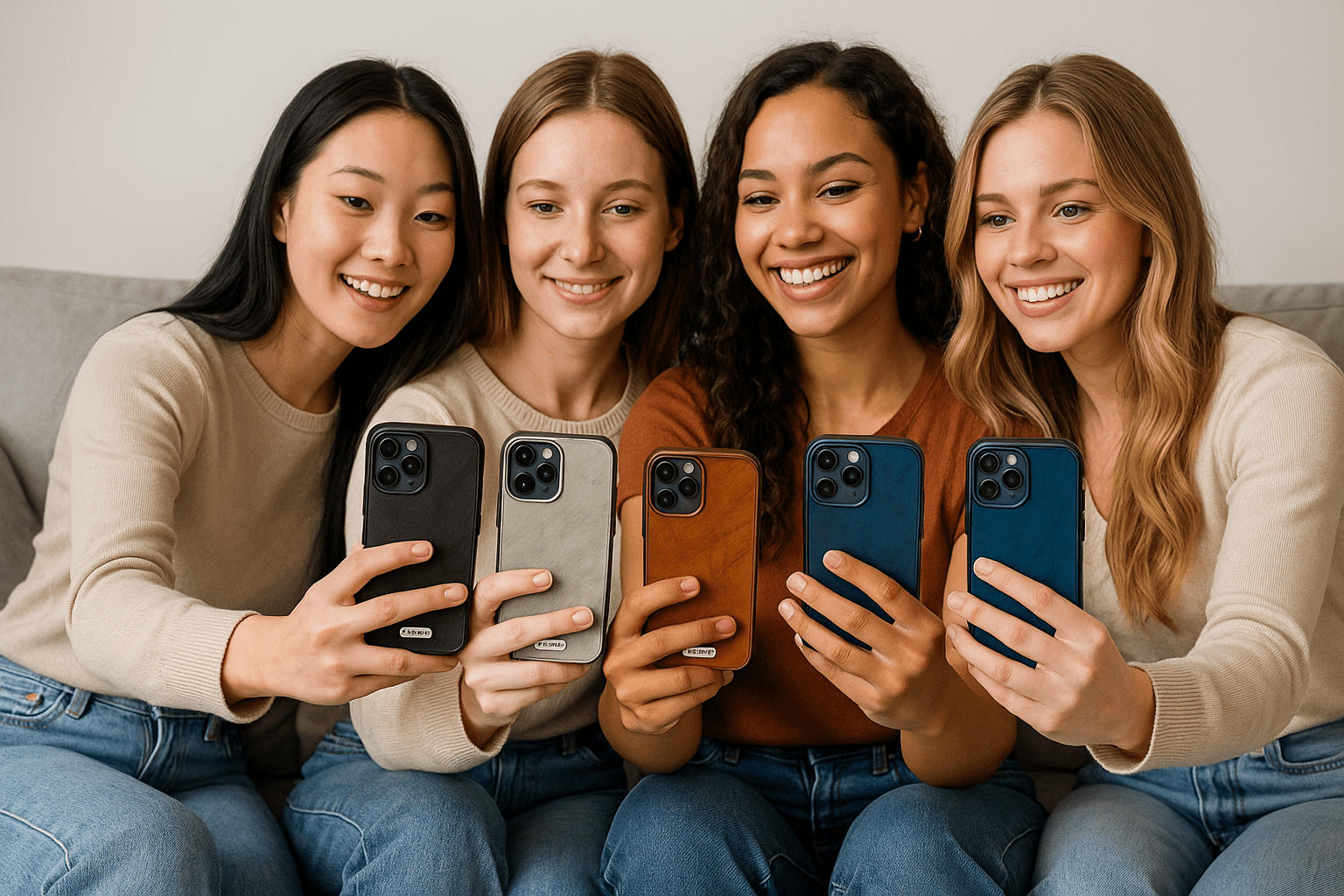 Leather - Texture Protective iPhone Case - Zambeel