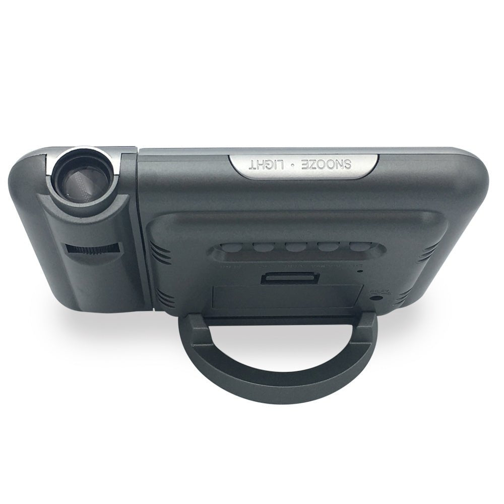 LED Alarm Projection Clock Thermometer Hygrometer Wireless Weather Station Digital Watch Snooze Desk Table Project Radio Clock - Zambeel