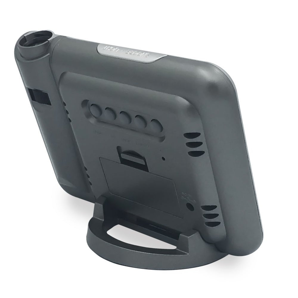 LED Alarm Projection Clock Thermometer Hygrometer Wireless Weather Station Digital Watch Snooze Desk Table Project Radio Clock - Zambeel