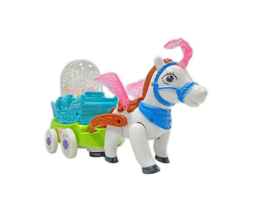 LED Bubble Carriage With Horse - Zambeel