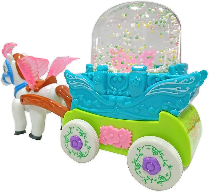 LED Bubble Carriage With Horse - Zambeel