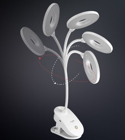 LED Eye Protection USB Charging Desk Lamp Student Learning Bedroom Bedside Clip Lamp Table Lamp - Zambeel