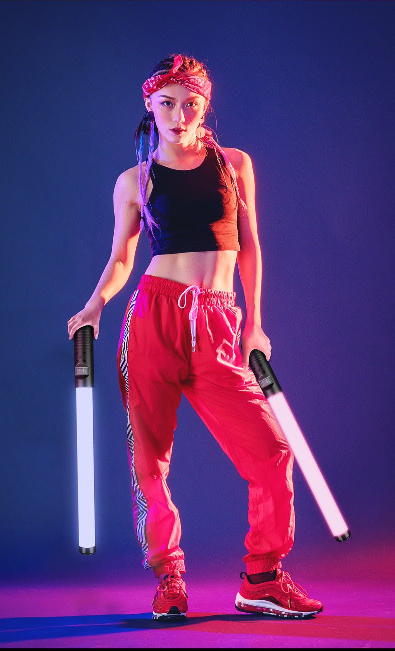 LED Handheld Light Stick Photography Light Adjustable Temperature Ice Light - Zambeel