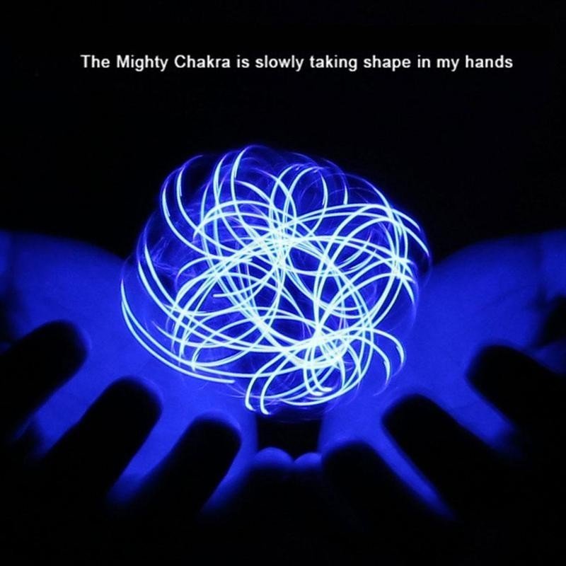 LED Light Balls Toy Luminous Rotating Floating Toy Spiral Pill Electric Toy Adjustable Spiral Pill Generator - Zambeel