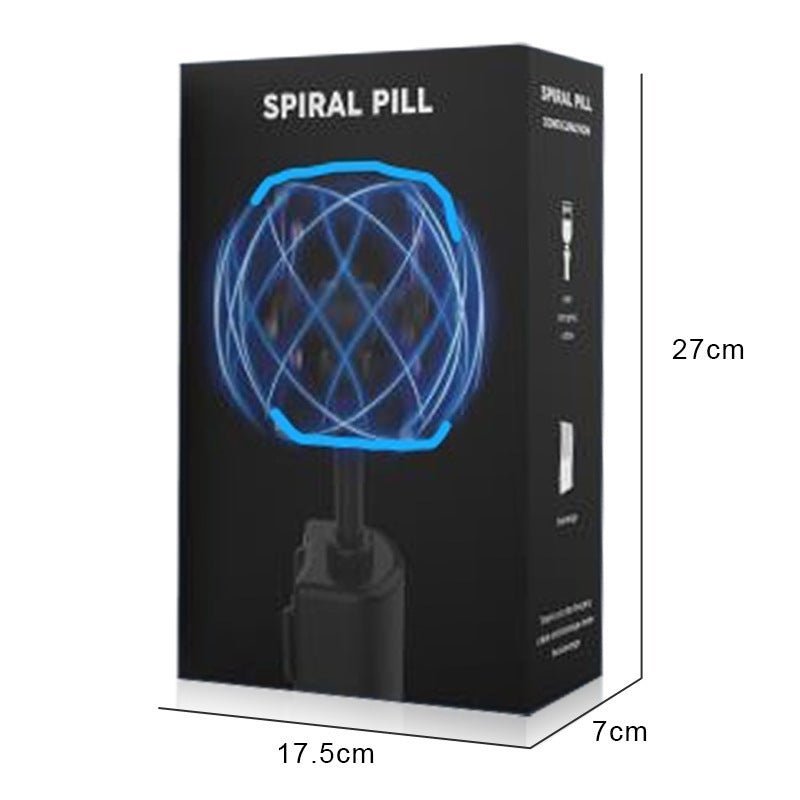 LED Light Balls Toy Luminous Rotating Floating Toy Spiral Pill Electric Toy Adjustable Spiral Pill Generator - Zambeel