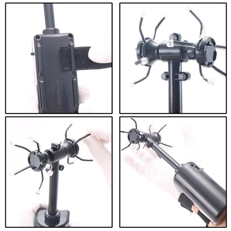 LED Light Balls Toy Luminous Rotating Floating Toy Spiral Pill Electric Toy Adjustable Spiral Pill Generator - Zambeel