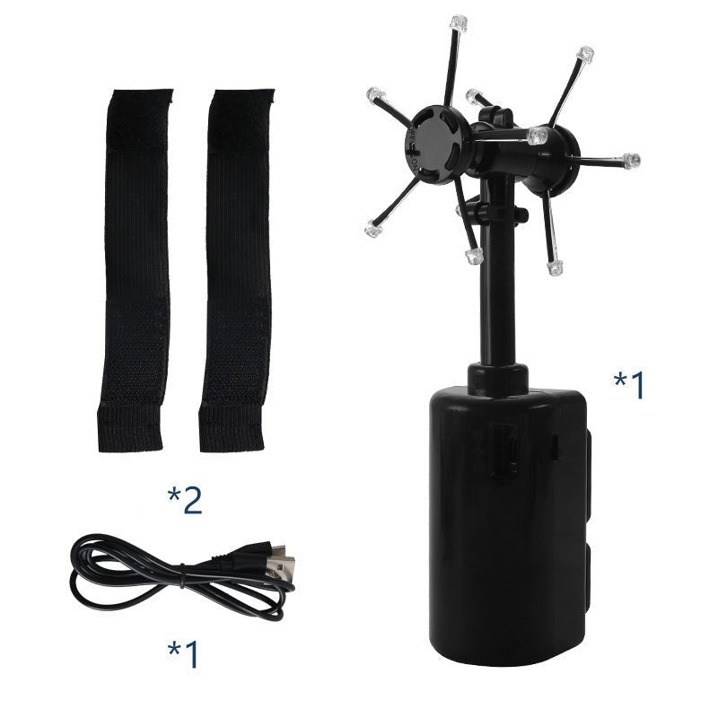 LED Light Balls Toy Luminous Rotating Floating Toy Spiral Pill Electric Toy Adjustable Spiral Pill Generator - Zambeel