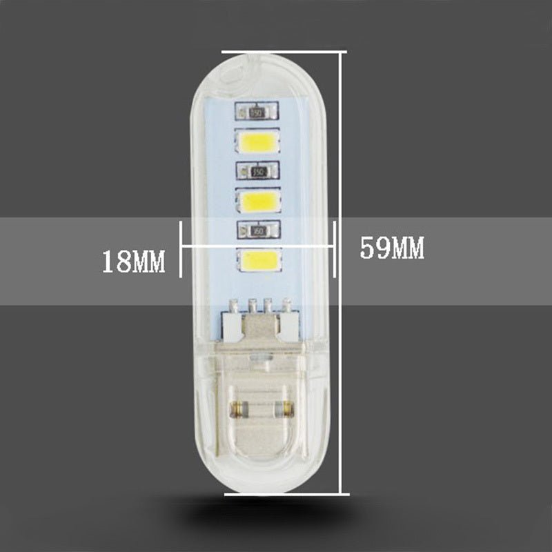 LED Night Light Computer Desk Lamp Power Bank Mobile Power Highlight Portable - Zambeel