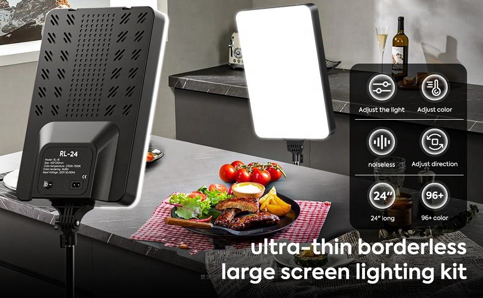 LED Panel Light Kit with Tripod Stand - Zambeel