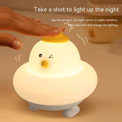 Led Small Night Lamp Silicone Charging Night Light Home Decor - Zambeel