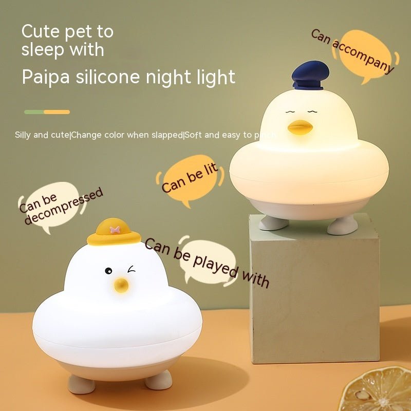 Led Small Night Lamp Silicone Charging Night Light Home Decor - Zambeel