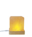 LED Square Wooden Base Crystal Salt Lamp - Zambeel