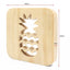 LED Wooden Pineapple Night Light USB - Zambeel