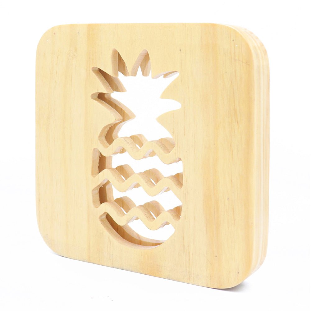 LED Wooden Pineapple Night Light USB - Zambeel