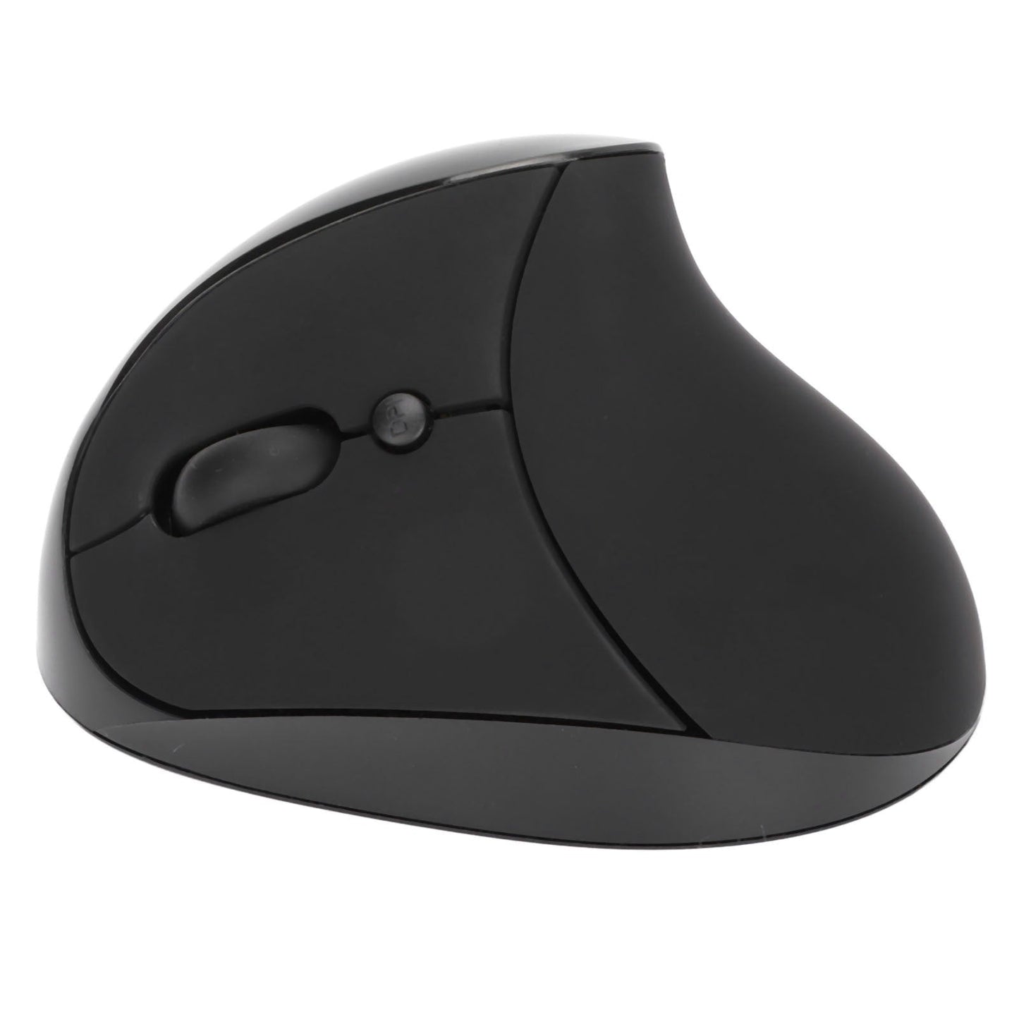 Left Hand Vertical Mouse 2.4G Wireless Vertical Ergonomic Mouse Rechargeable Mouse with USB Adapter Adjustable DPI for PC Black - Zambeel